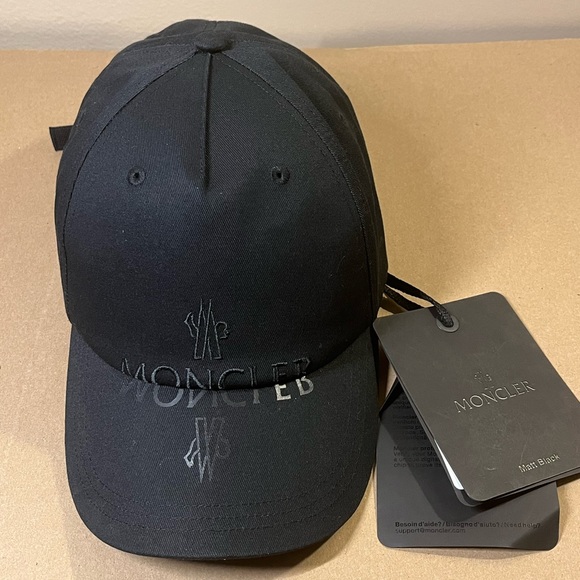 Authentic Moncler Logo Cotton Baseball cap - Picture 3 of 8